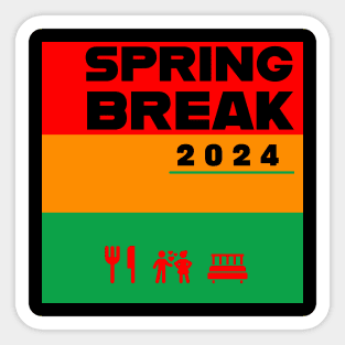 spring break 2024 Sticker